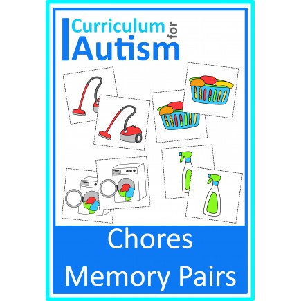 Chores Picture Memory Pairs Game 